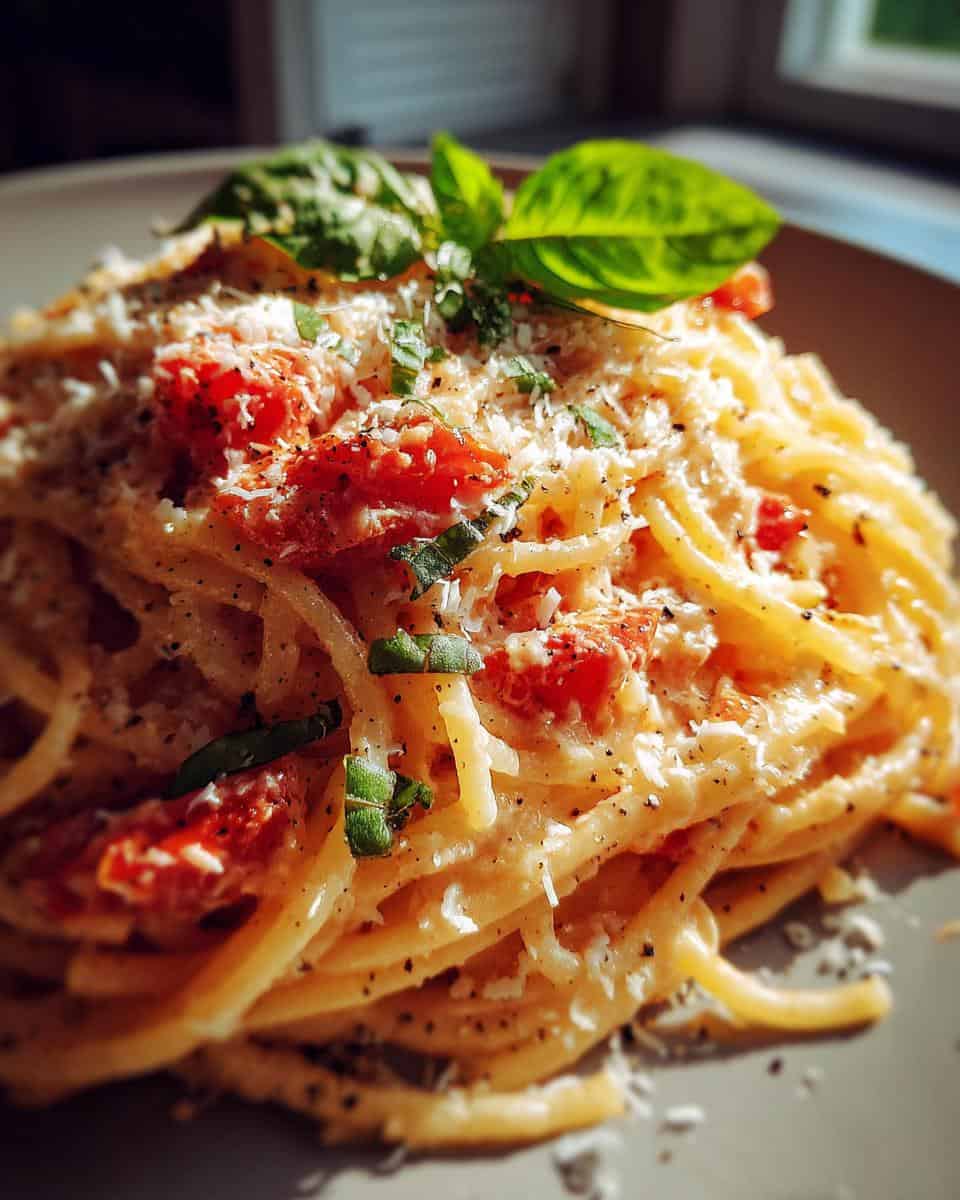 Cremige Tomaten-Basilikum-Pasta - detail 1