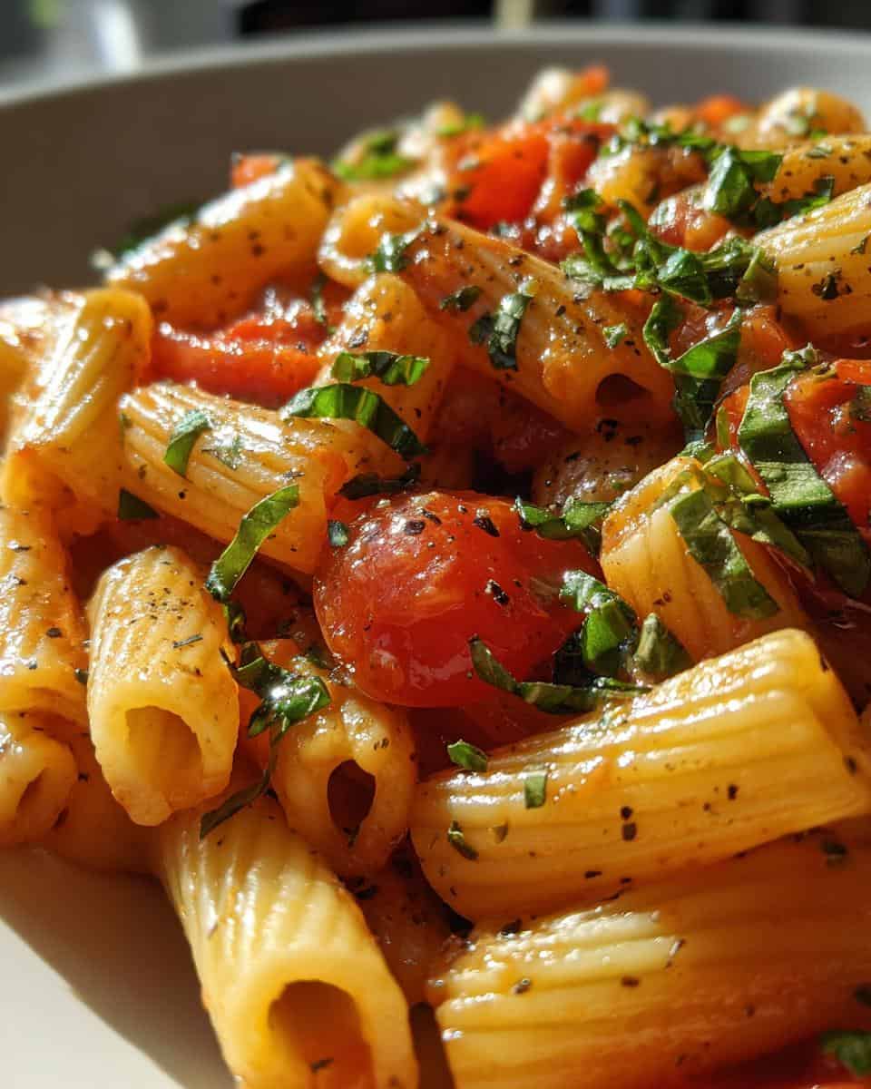 Cremige Tomaten-Basilikum-Pasta - detail 2