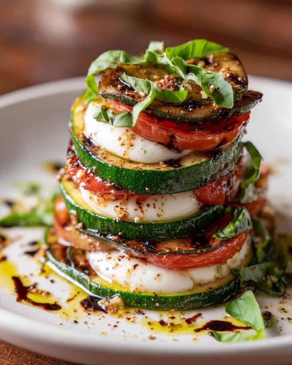 Gegrillte Zucchini Caprese - detail 1