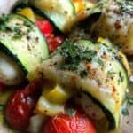 Gemüse-Päckchen mit Mozzarella