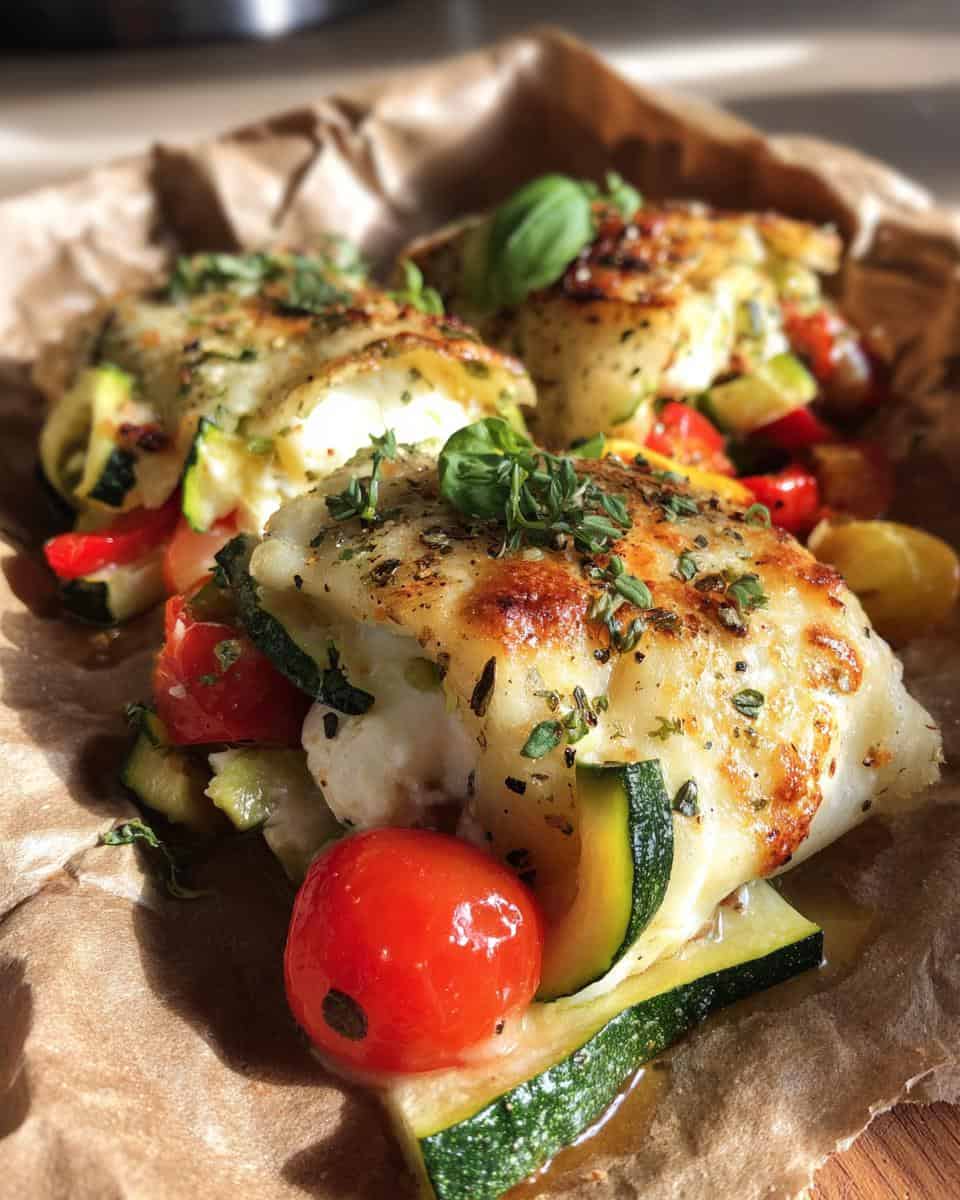 Gemüse-Päckchen mit Mozzarella - detail 2