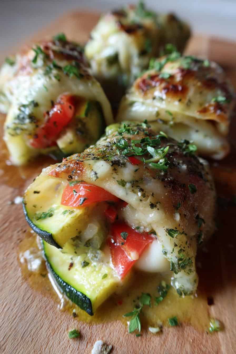 Gemüse-Päckchen mit Mozzarella - detail 3