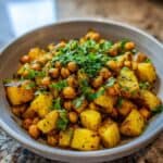 Kartoffel-Kichererbsen-Bowl