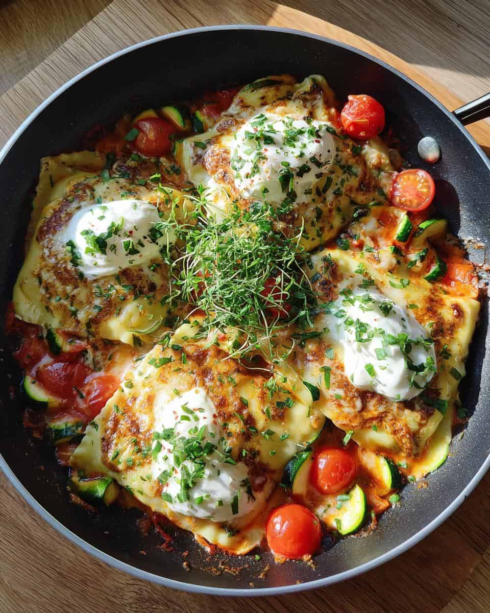 One-Pan-Maultaschen – Mit Zucchini, Tomaten & Frischkäse - detail 2
