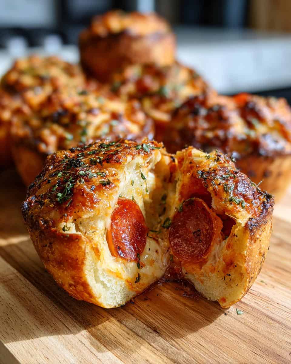 Pizzabomben mit Pepperoni – Knusprig, käsig - detail 2