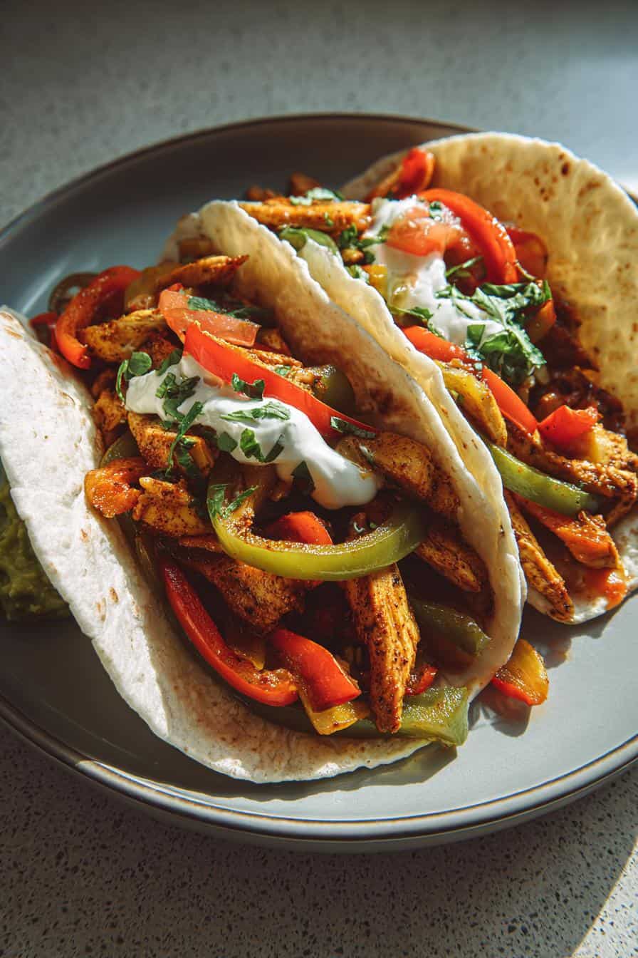 Schnelle Hühnchen Fajitas: 20 Min, die begeistern