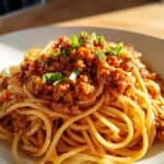 Spaghetti Bolognese mit Karotten