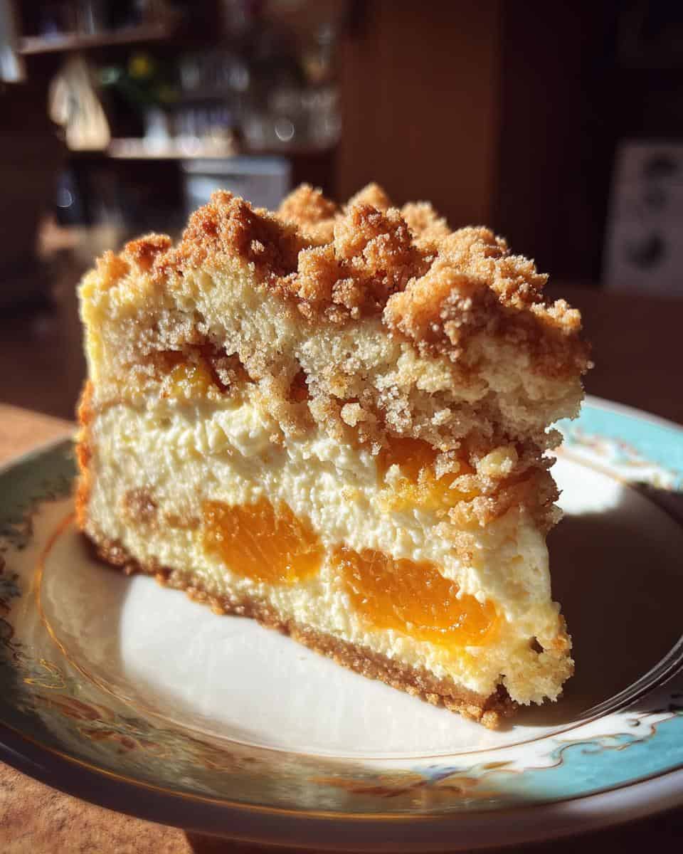 Streuselquarkkuchen mit Mandarinen - detail 1