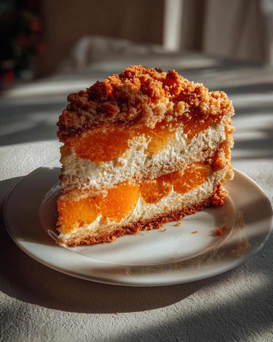 Streuselquarkkuchen mit Mandarinen - detail 2