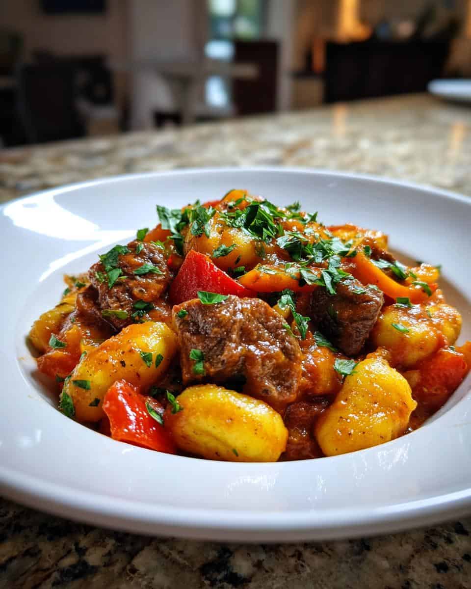 Wärmendes Gnocchi Gulasch: Der 60-Minuten-Genuss