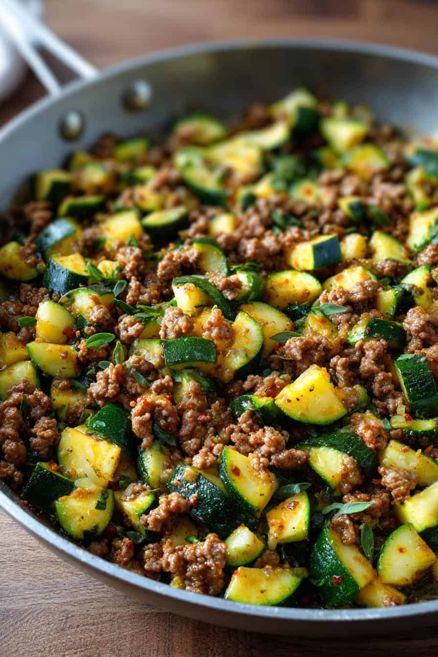 Zucchini Hackfleisch Pfanne: 1 Rezept, Unwiderstehlicher Genuss