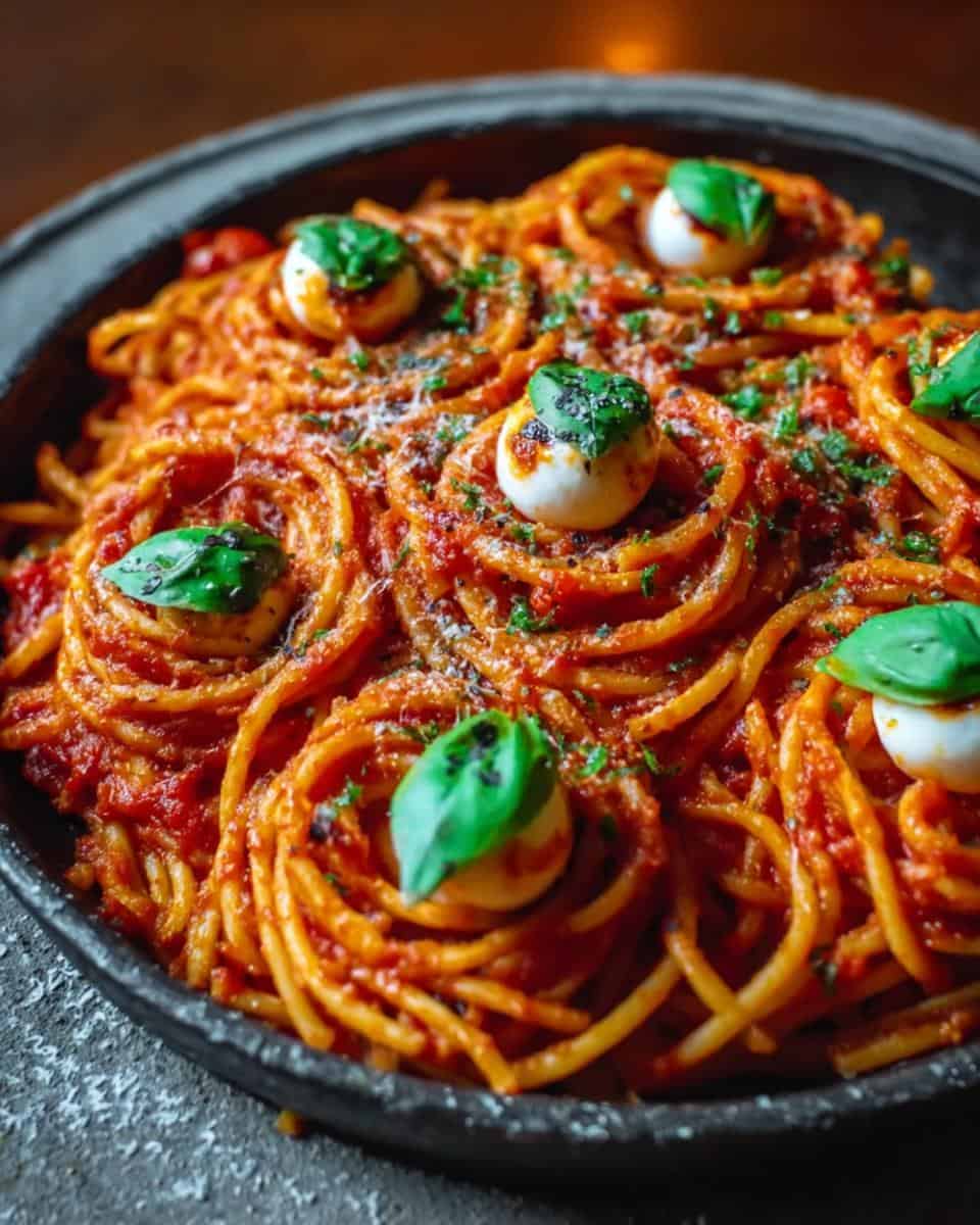 Blutige Spaghetti mit Mozzarella Augen - detail 2
