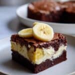 Brownies mit Bananenpudding