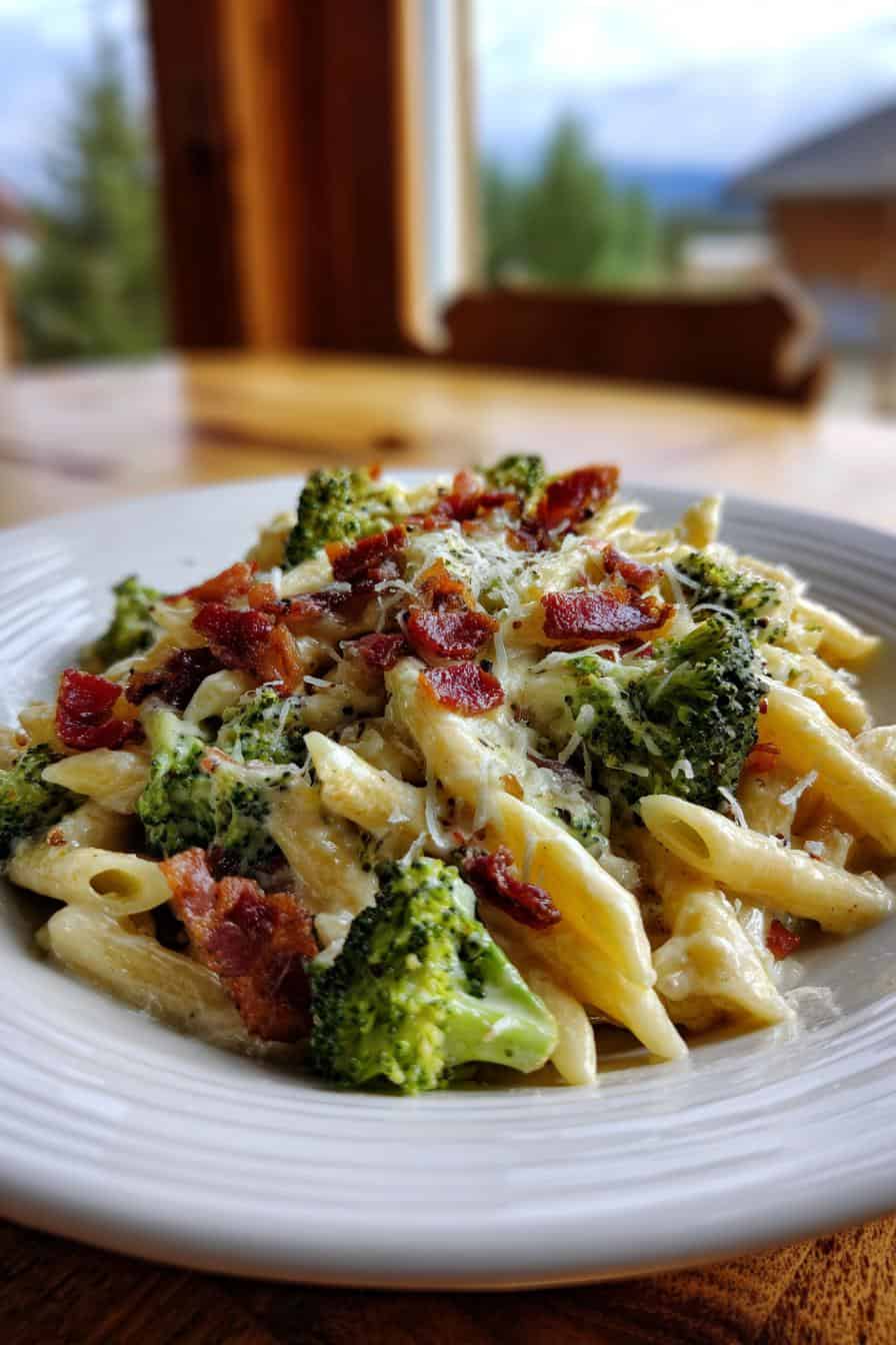 Cremige Brokkoli Bacon Nudelpfanne: Unglaublich Lecker