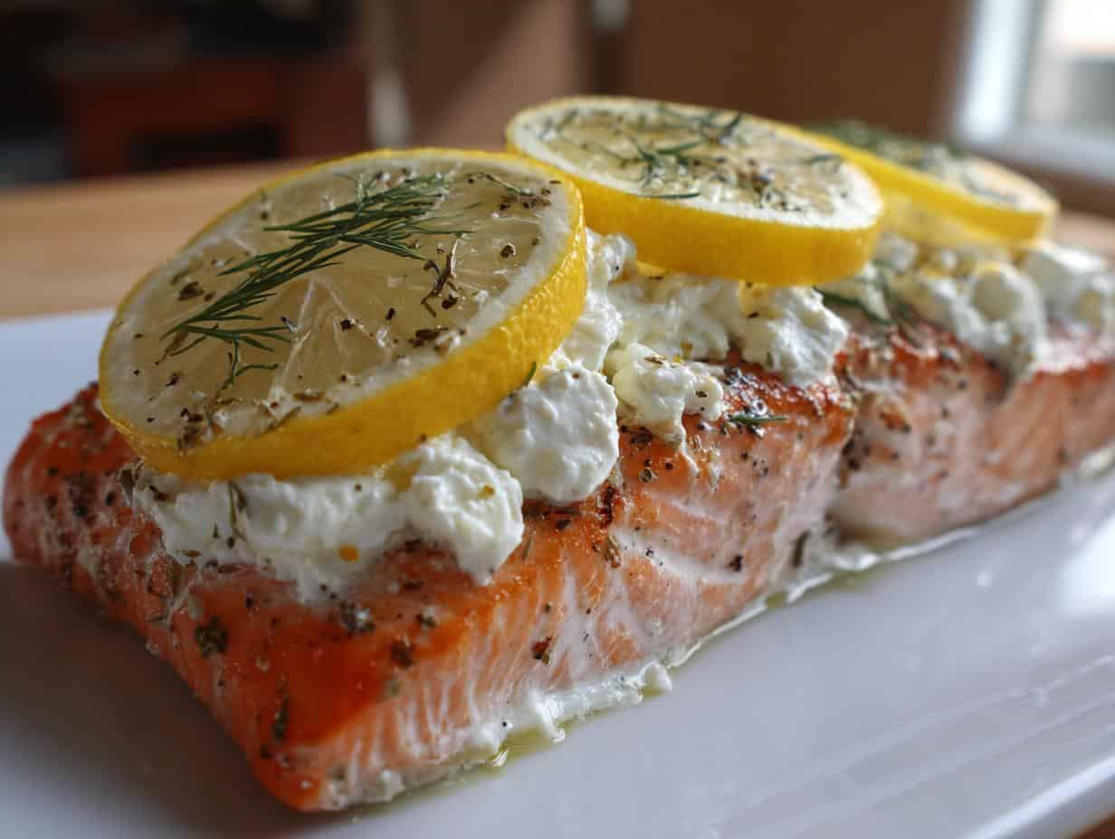 Verführerisch: Einfacher Lachs mit Boursin in 20 Min