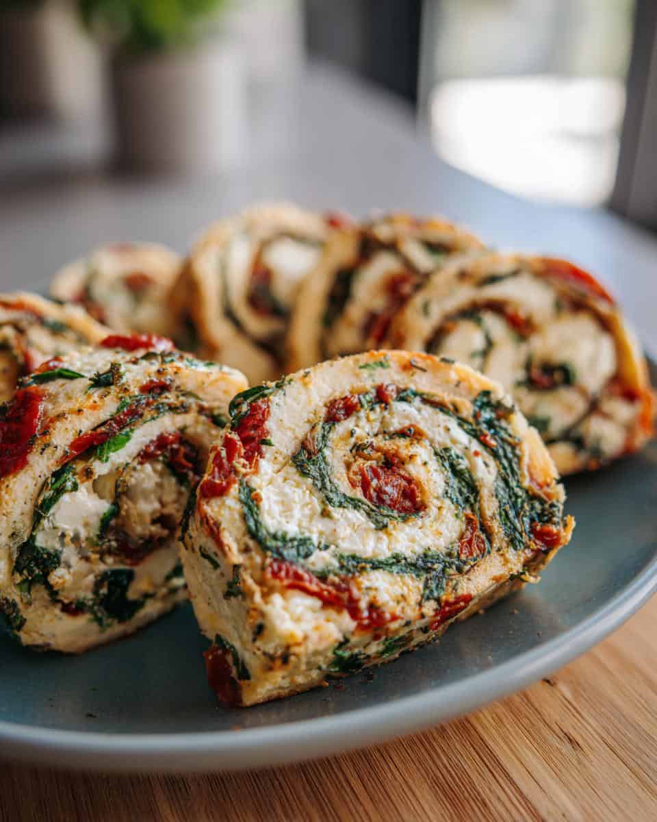 Feta Rollchen mit Tomaten Spinat - detail 1