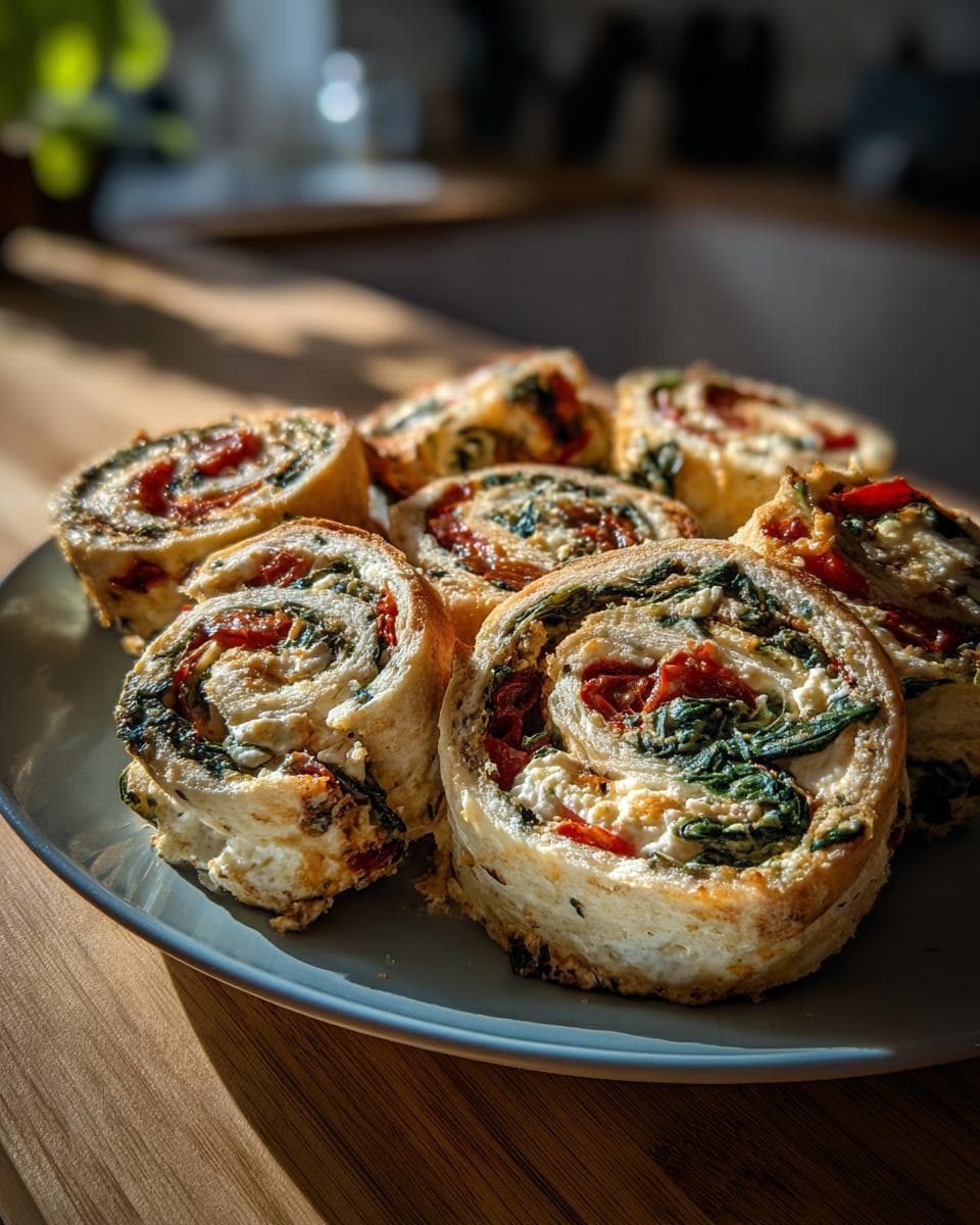 Feta Rollchen mit Tomaten Spinat - detail 2