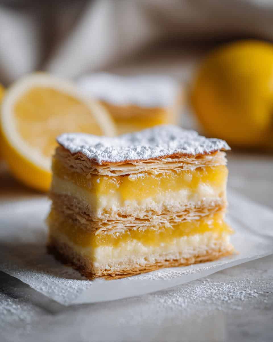 Fruchtige Zitronenschnitten mit Mandeln - detail 1