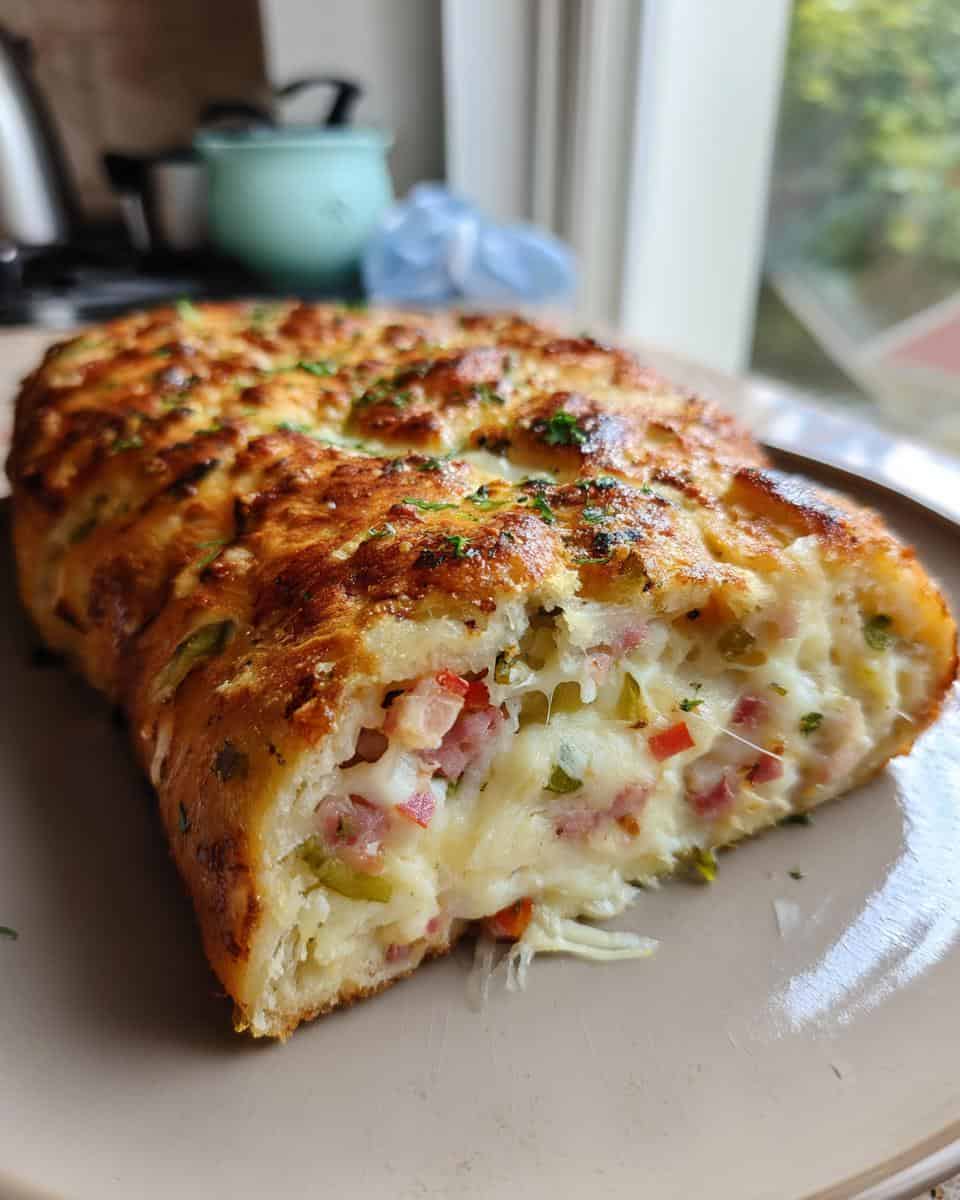 Gefülltes Pfannenbrot ohne Hefe - detail 1