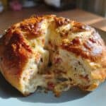 Gefülltes Pfannenbrot ohne Hefe