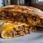 Hackfleisch-Quesadillas mit Käse