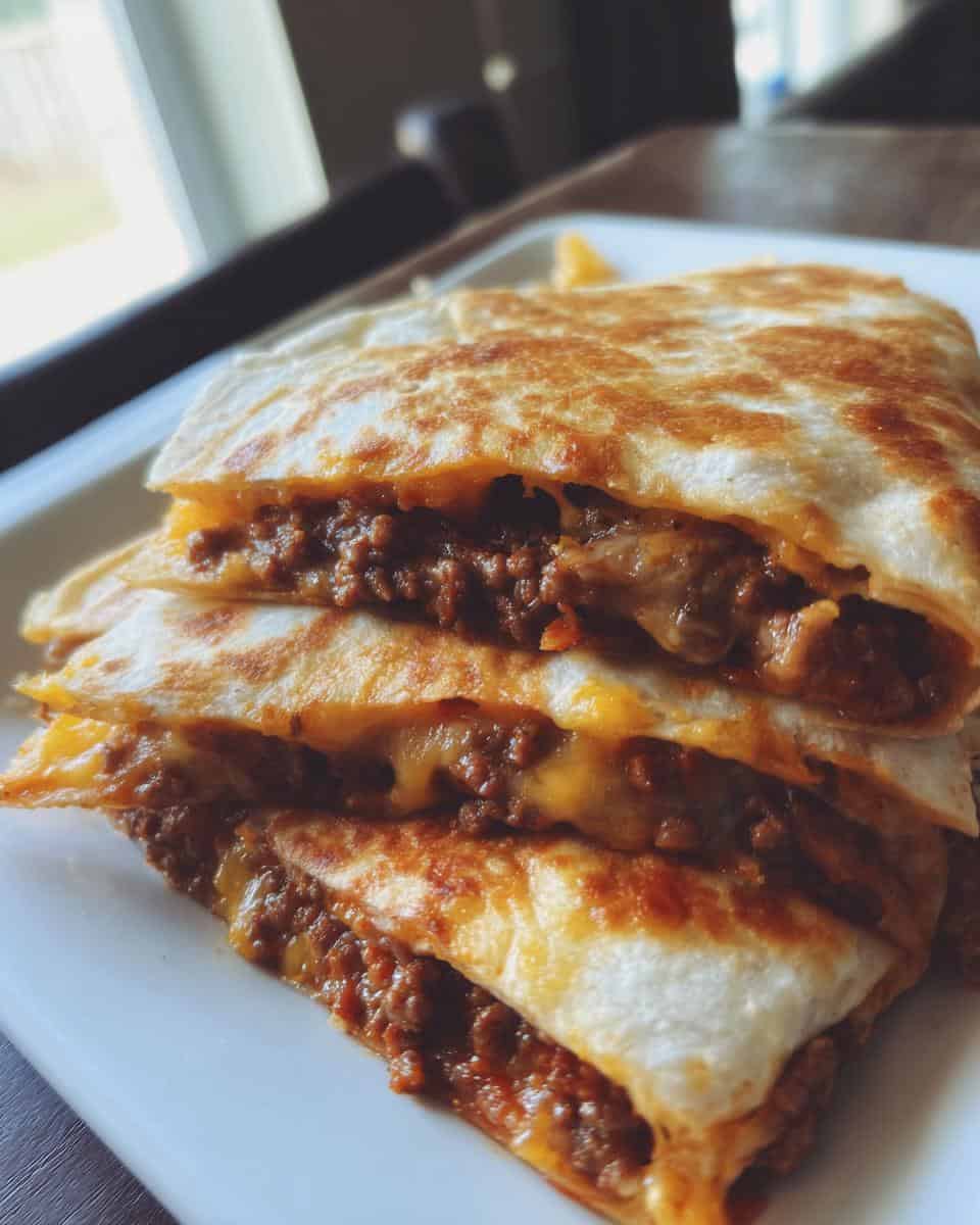 Hackfleisch-Quesadillas mit Käse - detail 3