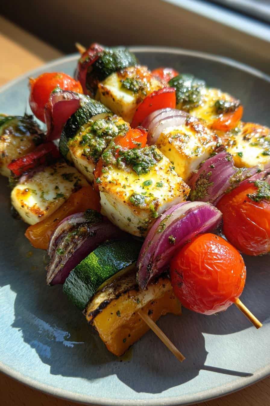 Halloumi Spieße: Geniale 3 Zutaten Chimichurri Macht Süchtig