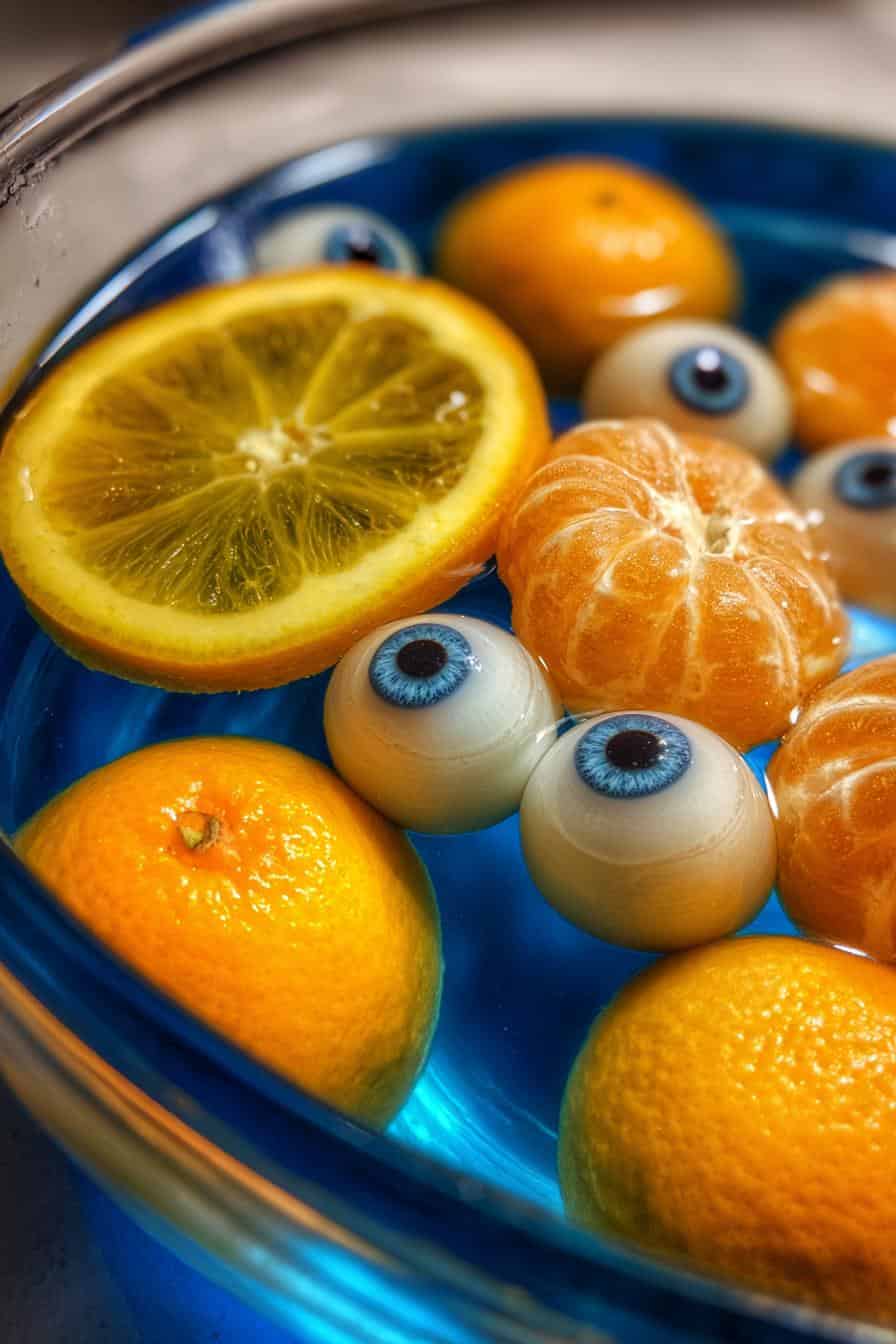 Grauenhafte Halloween Bowle mit toten Augen in 20 Min