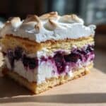 Heidelbeer Blechkuchen mit Baiser