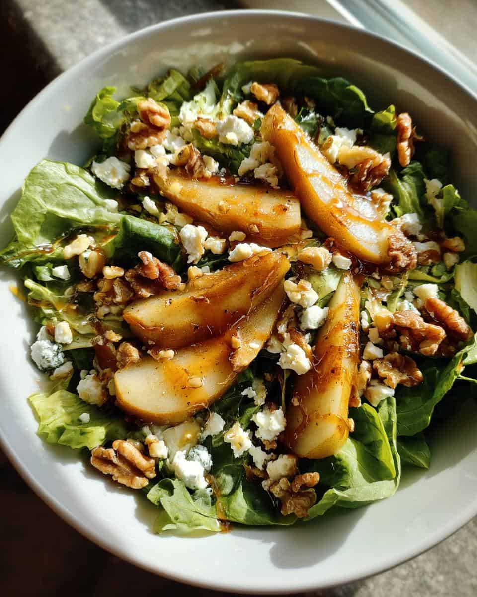 Herbstsalat mit karamellisierten Birnen - detail 3