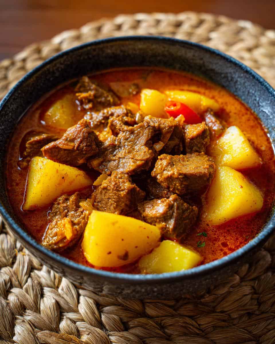 Herzhaftes Rindfleischgulasch mit Kartoffeln - detail 3