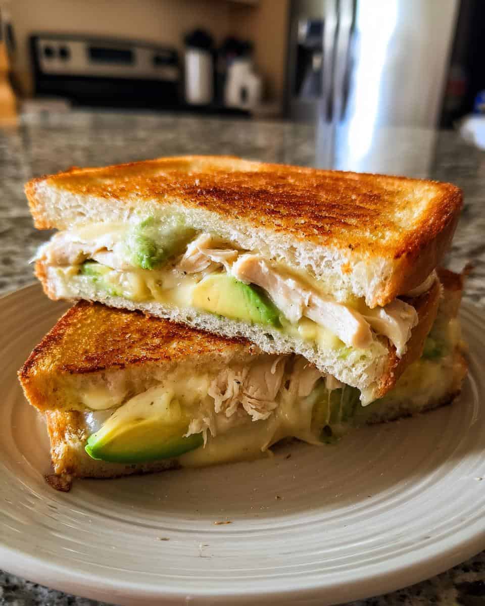 Hühnchen-Avocado-Melt-Sandwich - detail 1