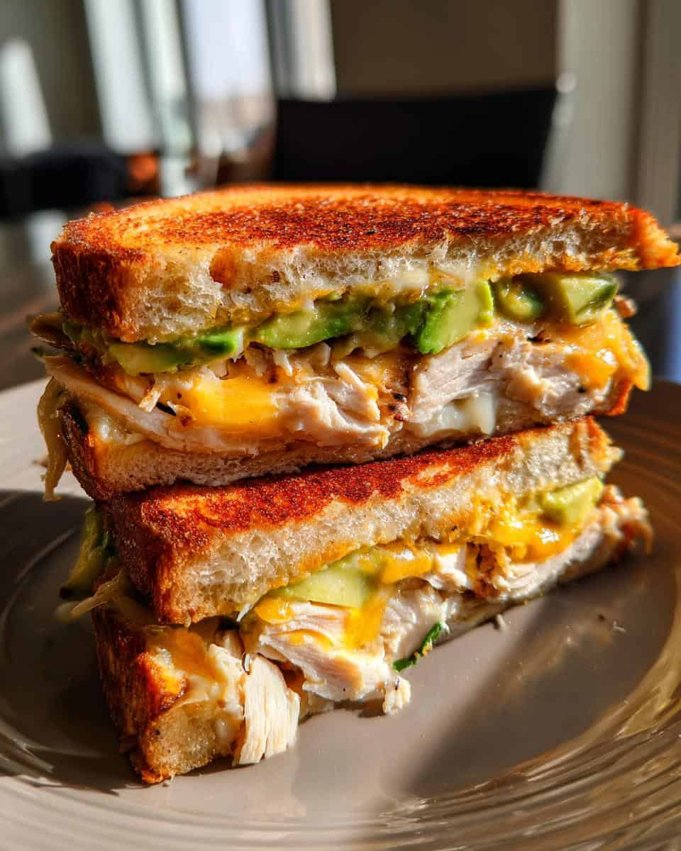 Hühnchen-Avocado-Melt-Sandwich - detail 2