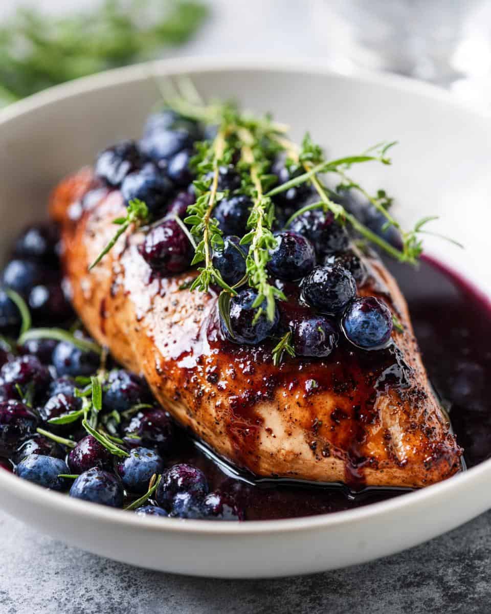 Hähnchen mit Blaubeeren und Thymian - detail 1