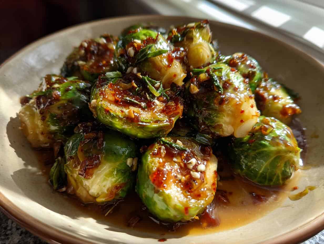 Honey-Sriracha Rosenkohl: Genial einfach, teuflisch gut