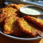 Kohlrabischnitzel mit Joghurt Aioli