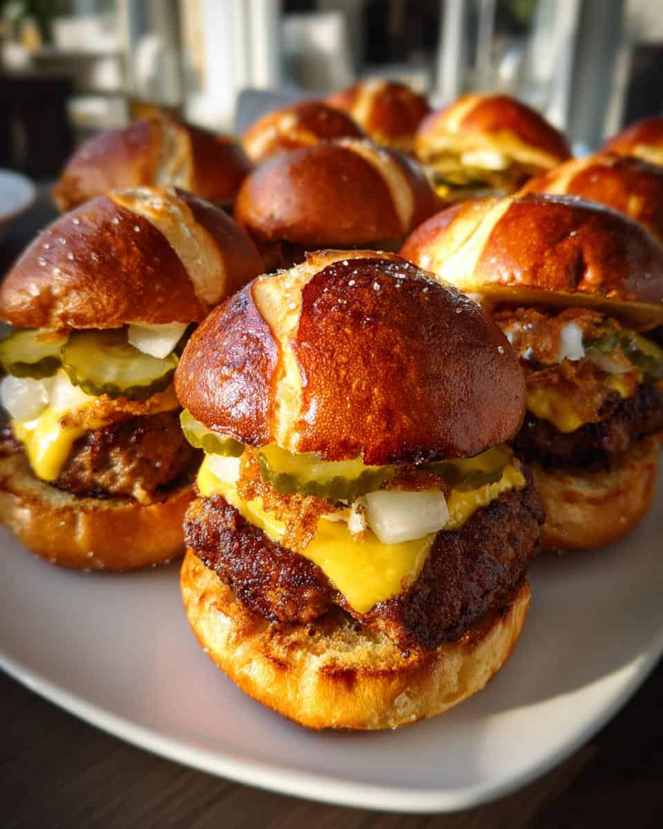 Mini Laugen Burger mit Leberkäse - detail 1