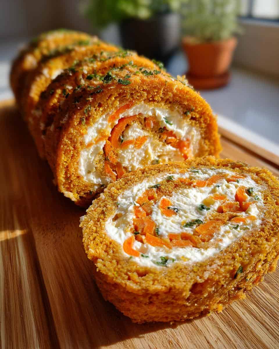 Moehrenrolle mit Frischkaese Kraeutern - detail 1