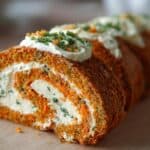 Moehrenrolle mit Frischkaese Kraeutern