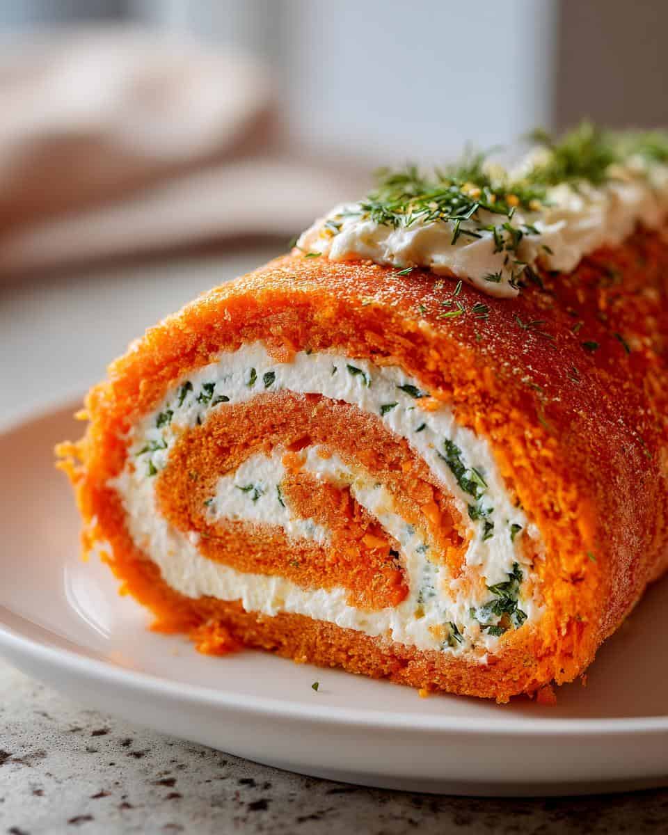 Moehrenrolle mit Frischkaese Kraeutern - detail 2
