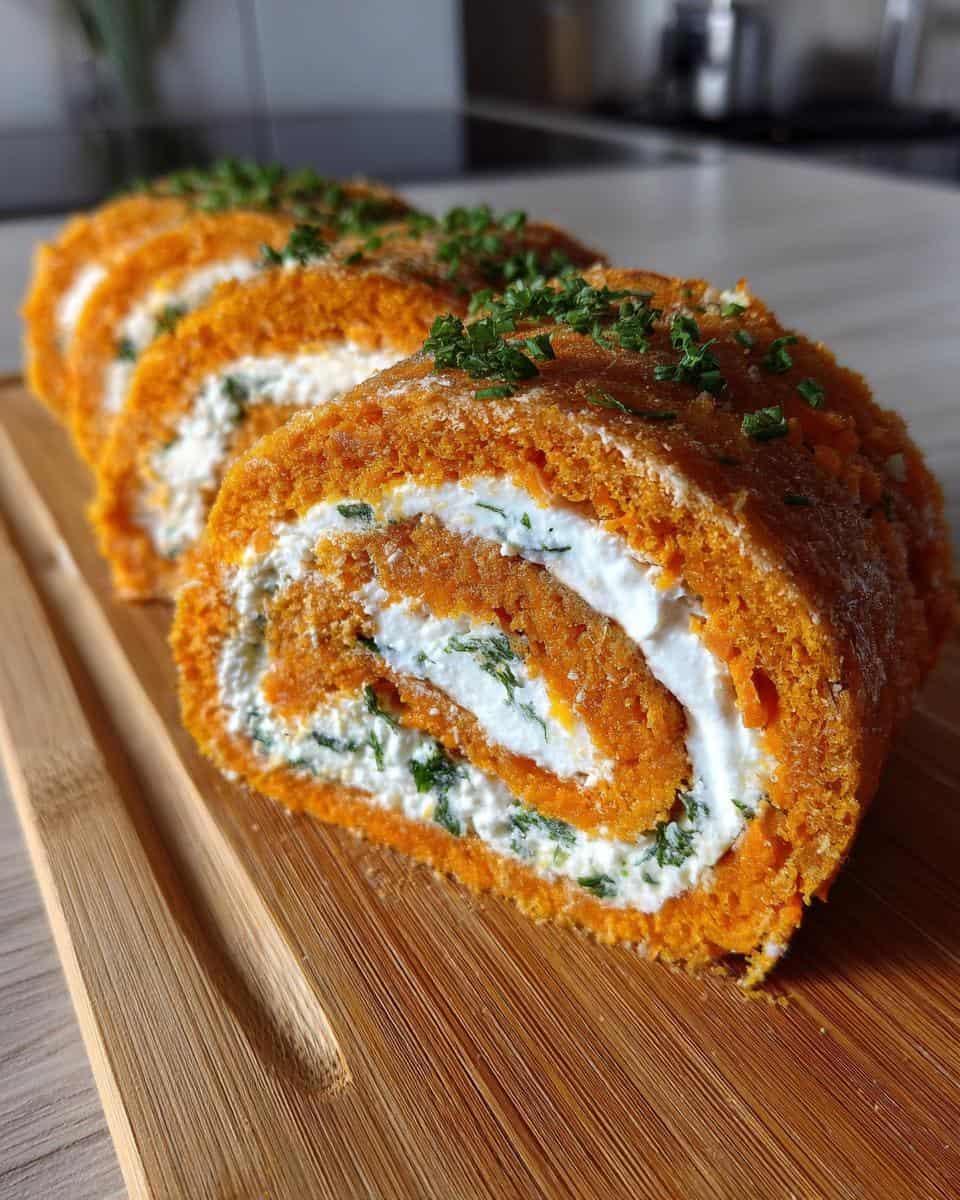 Moehrenrolle mit Frischkaese Kraeutern - detail 3