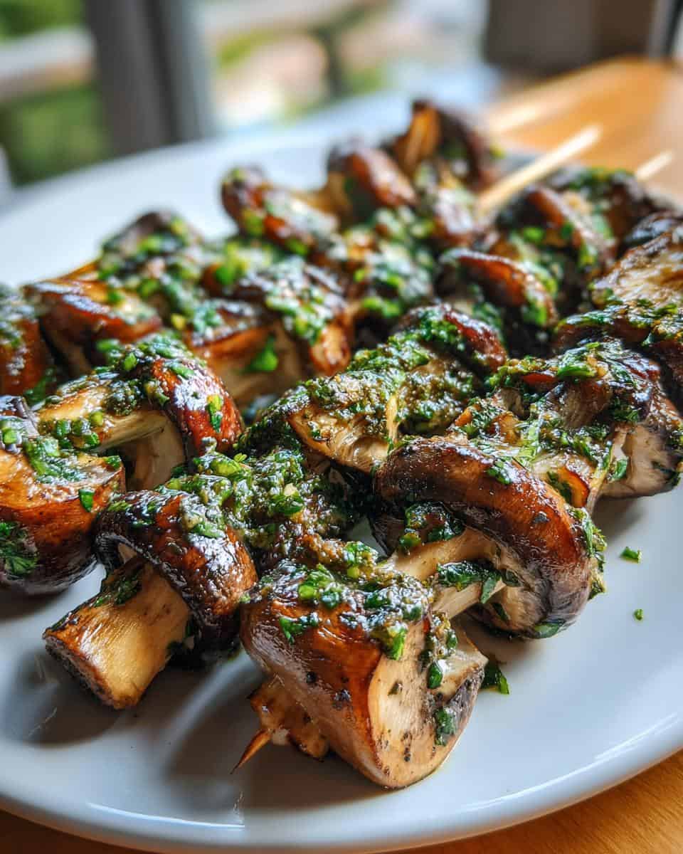 Pilzspieße mit Kräutern und Marinade - detail 3