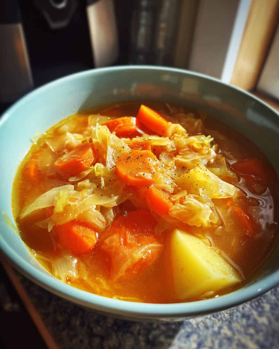 Sauerkraut Suppe mit Gemuese - detail 1