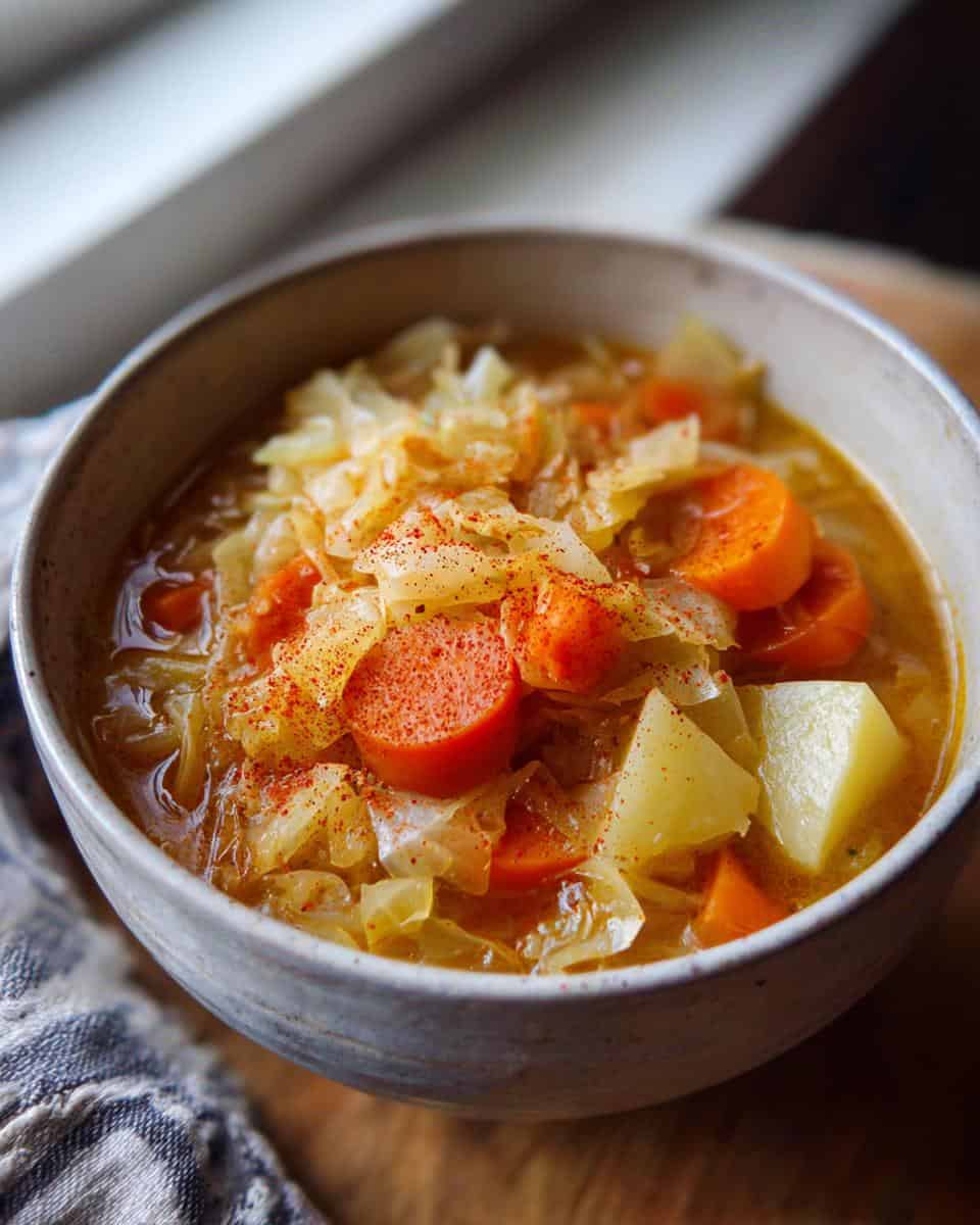 Sauerkraut Suppe mit Gemuese - detail 2