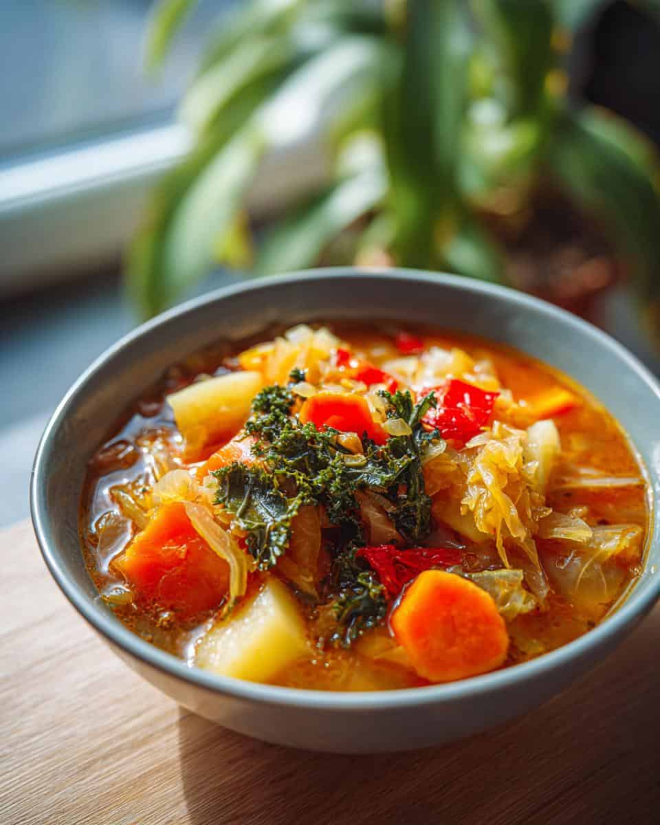 Sauerkraut Suppe mit Gemuese - detail 3