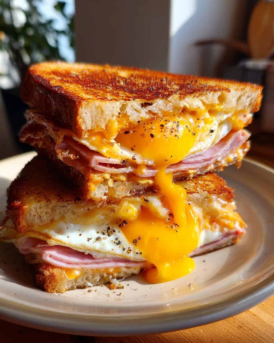 Schinken Ei Käse Brot - detail 1