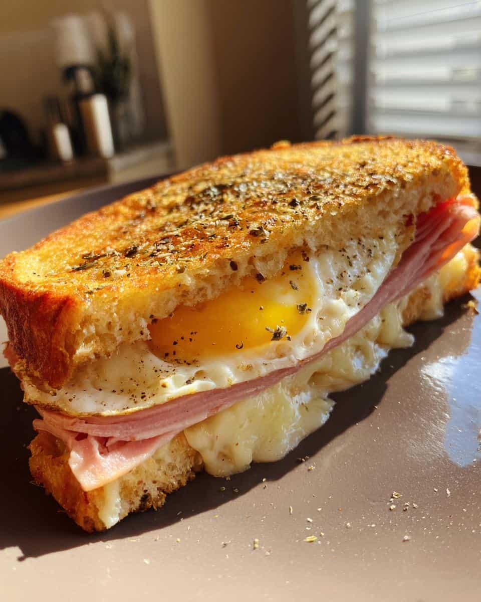 Schinken Ei Käse Brot - detail 2