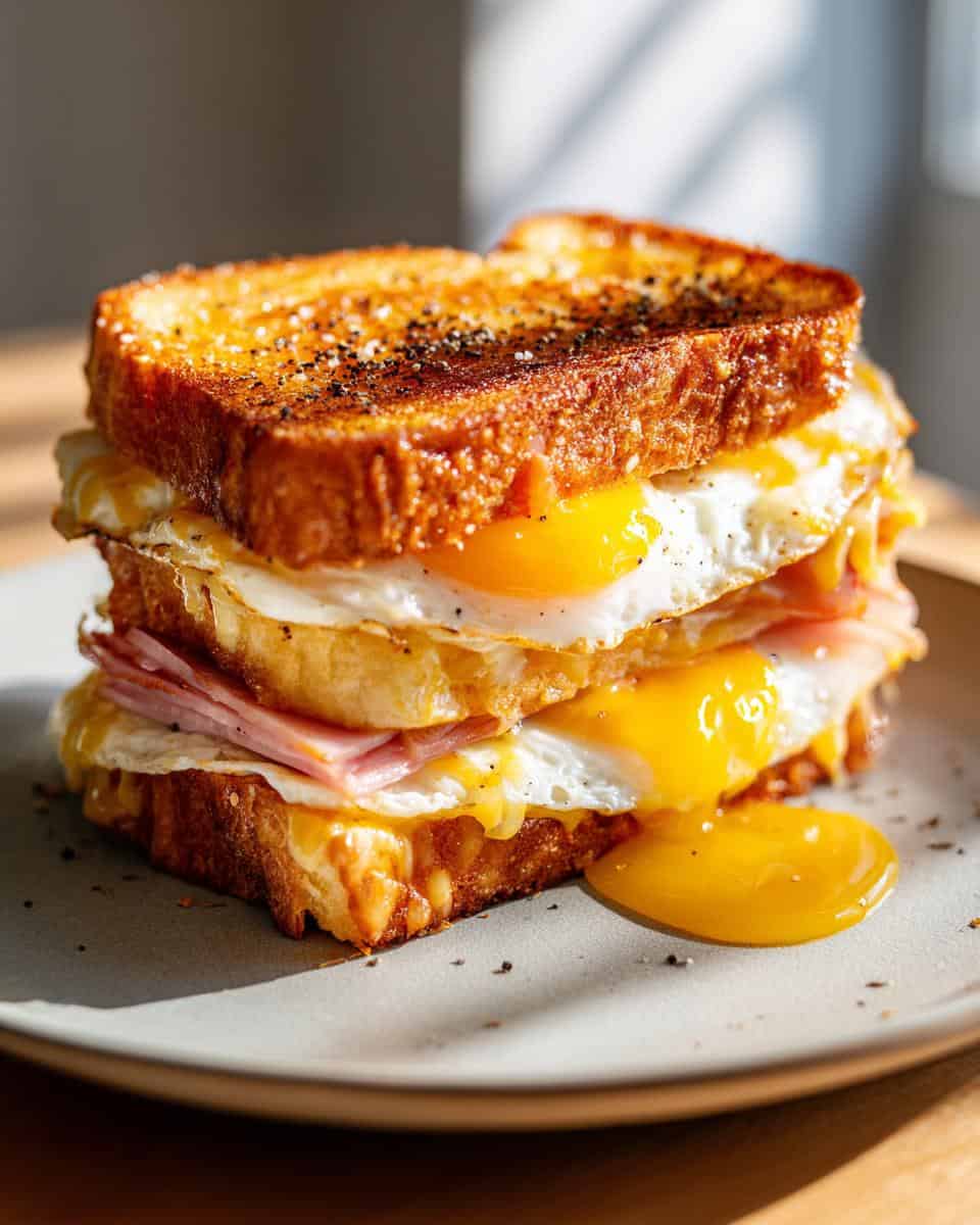 Schinken Ei Käse Brot - detail 3