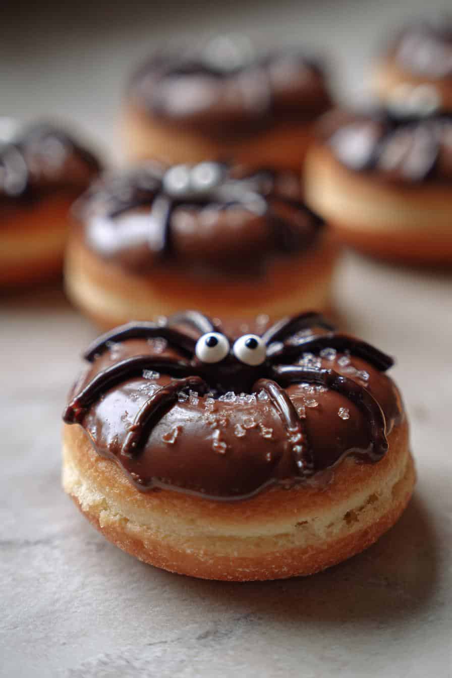 15 Min Grusel: Spinnen-Donuts für Halloween Rezept