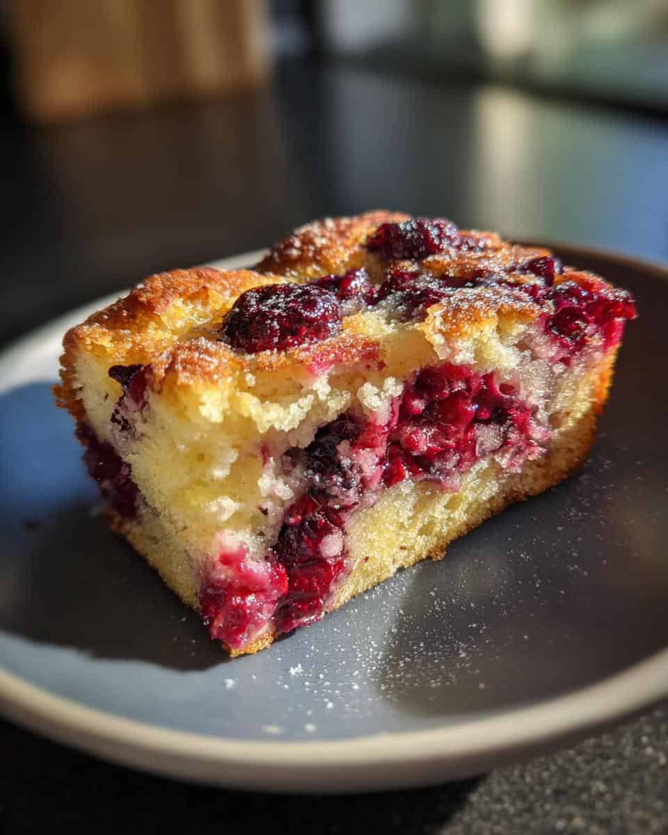 Zitronenkuchen vom Blech beerige Kokosraspel - detail 2